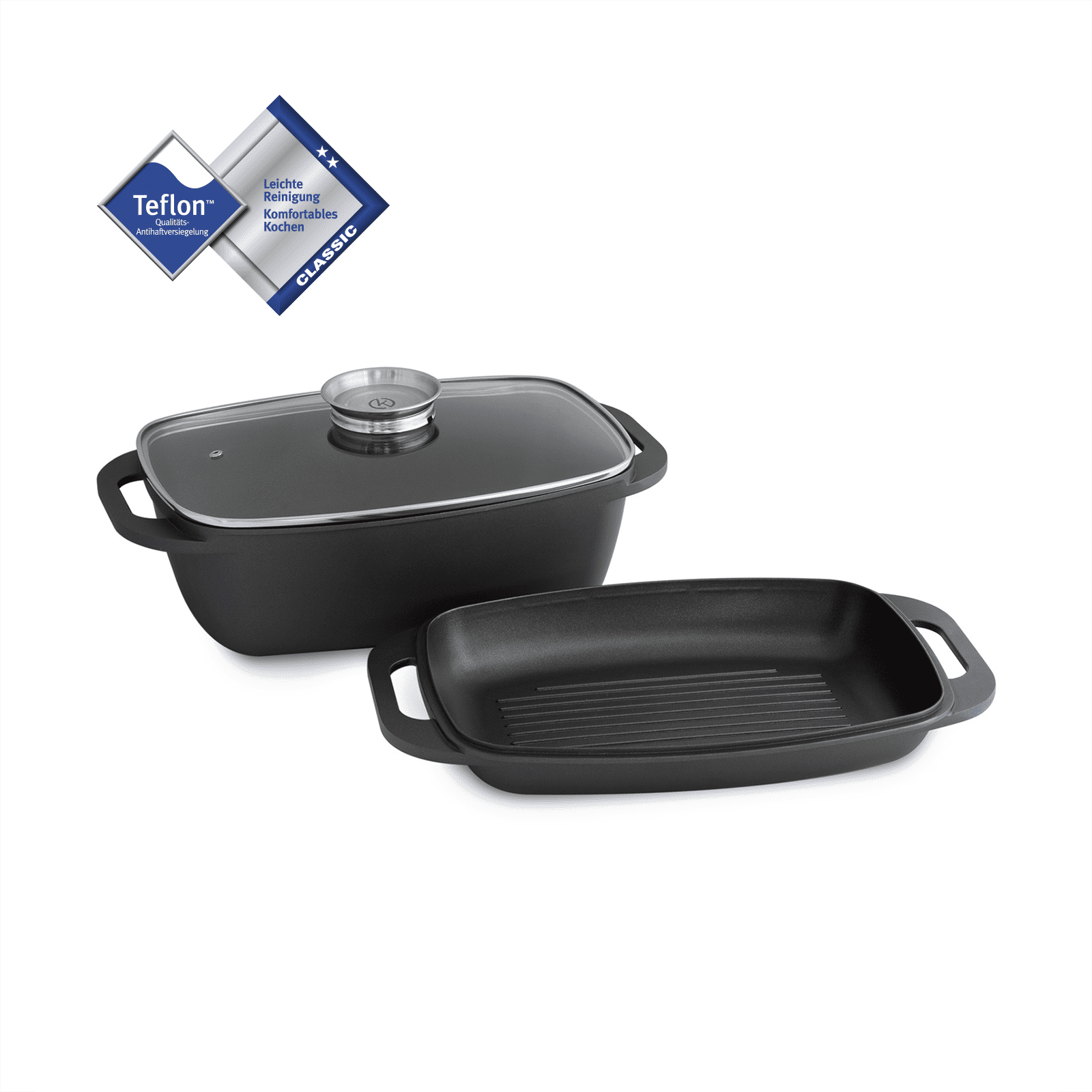 Kopf 122425 Rostiera Santorin, alluminio pressofuso, 35 x 28 cm, 3,8 litri, incl Kopf 122425 Rostiera Santorin, alluminio pressofuso, 35 x 28 cm, 3,8 litri, incl