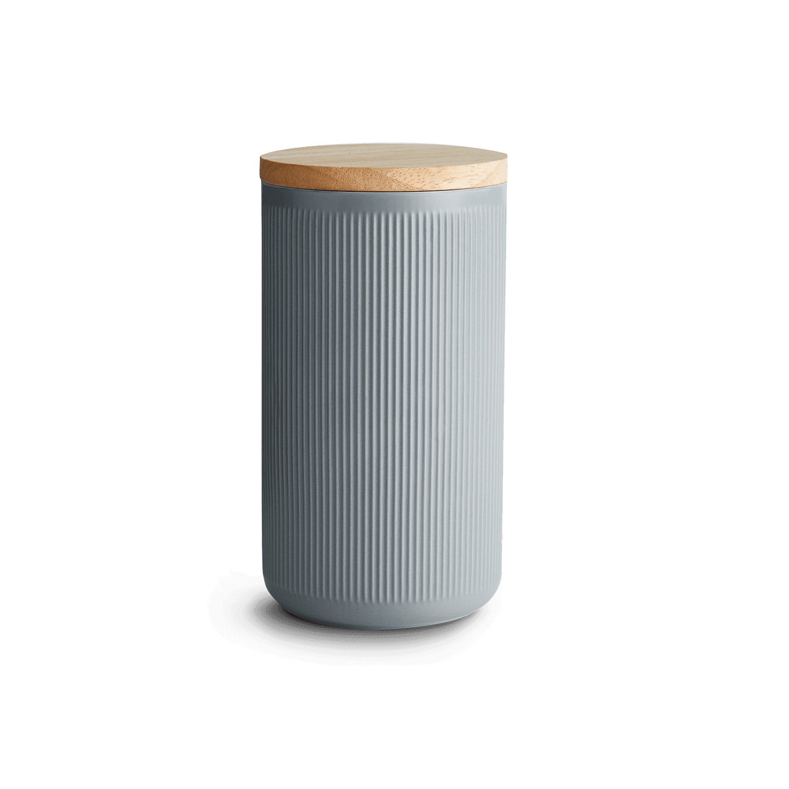 springlane aufbewahrung Keramik Vorratsdosen Stripes mit Holzdeckel - 10,1 x 18,3 cm