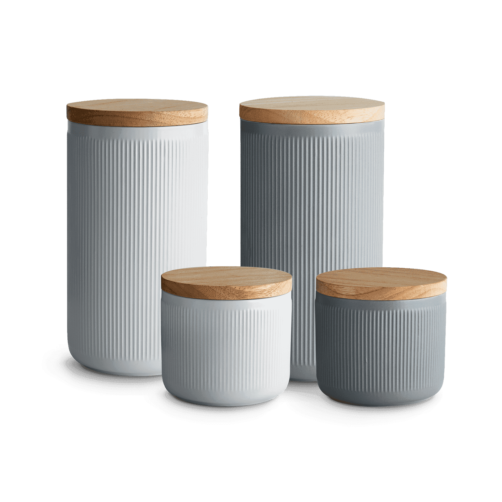 keramik aufbewahrung Keramik Vorratsdosen Stripes 4er Set
