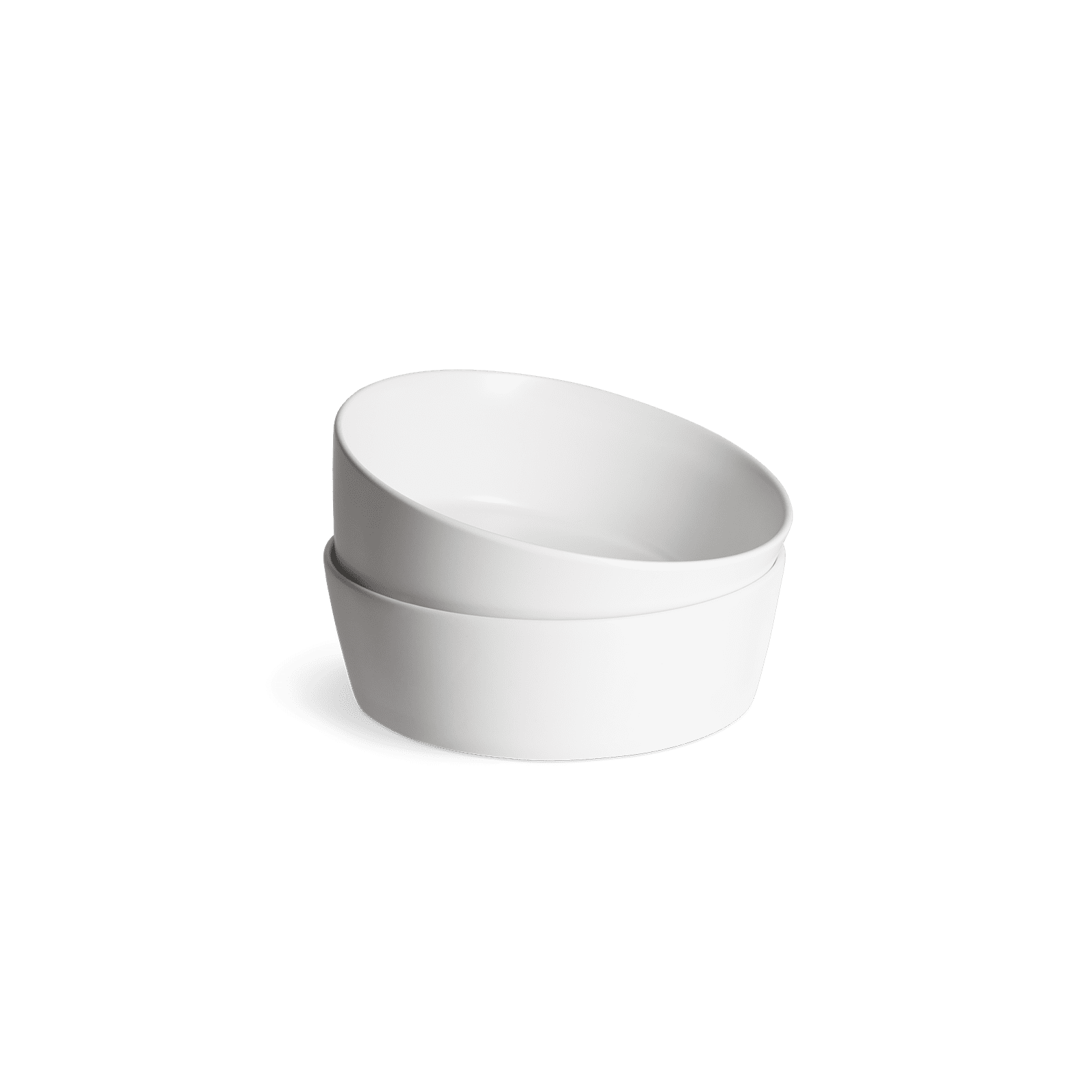 Sweet Scandi 2er-Sets Suppenteller aus New Bone Keramik matt - Weiß, Anthrazit oder Mint