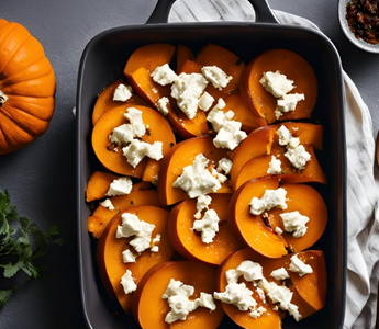 Herbstlicher Ofenkürbis mit Feta und Walnüssen – Einfach & unglaublich lecker