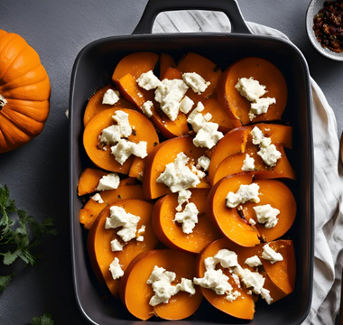 Herbstlicher Ofenkürbis mit Feta und Walnüssen – Einfach & unglaublich lecker