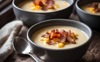 Cremige Kartoffelsuppe mit Cheddar und knusprigem Speck – Der ultimative Wohlfühlgenuss