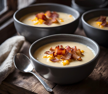 Cremige Kartoffelsuppe mit Cheddar und knusprigem Speck – Der ultimative Wohlfühlgenuss