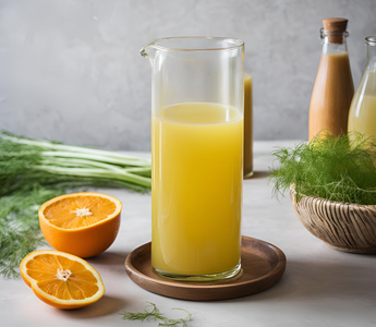 Erfrischender Fenchel-Saft mit Orange und Cayenne-Pfeffer – Ein gesunder Energiebooster