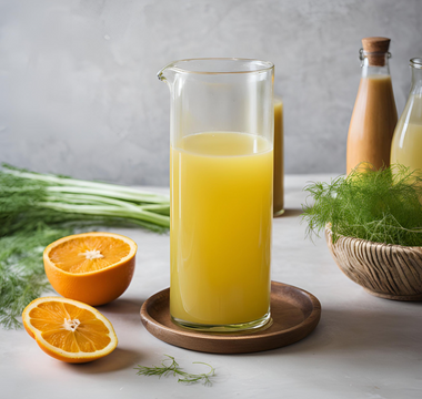 Erfrischender Fenchel-Saft mit Orange und Cayenne-Pfeffer – Ein gesunder Energiebooster