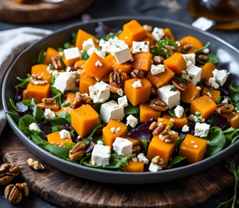 Herbstlicher Salat mit Kürbis und Feta – Der perfekte Genuss für die goldene Jahreszeit