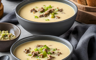 Verführerische Käse-Lauchsuppe mit Hackfleisch: Ein Genuss für kalte Tage