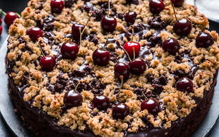 Einfacher Schoko-Streuselkuchen mit Kirschen: Ein Klassiker für jede Kaffeetafel