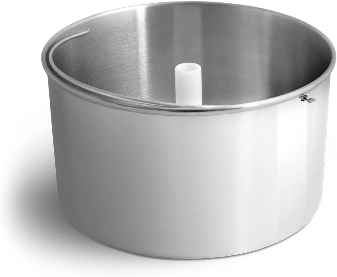 Edelstahl Eisbehälter 2 Liter für Eismaschine Erika - Silber