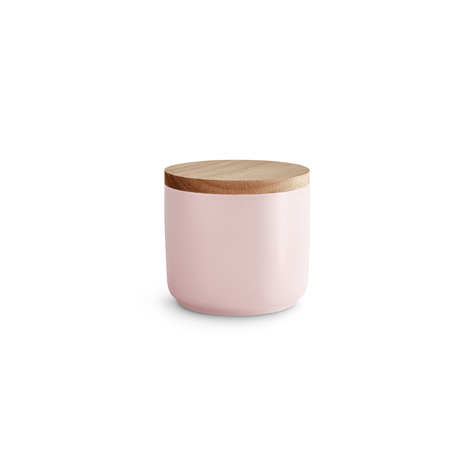 Keramik Vorratsdosen mit Holzdeckel Sweet Scandi - Rosa (10x9cm)