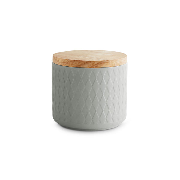 Keramik Vorratsdosen Misty Cliff mit Holzdeckel – Springlane