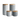 Keramik Vorratsdosen Stripes 4er Set - Hellgrau, Dunkelgrau Springlane