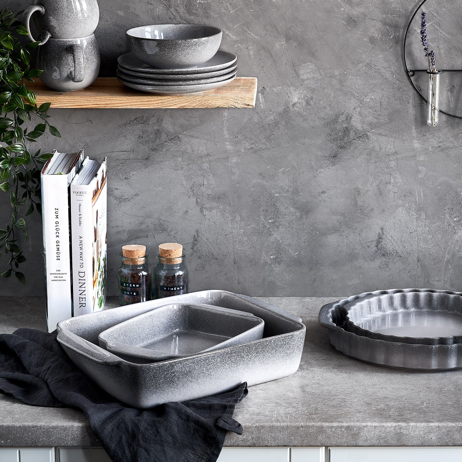 Keramik Tarteform Misty Cliff