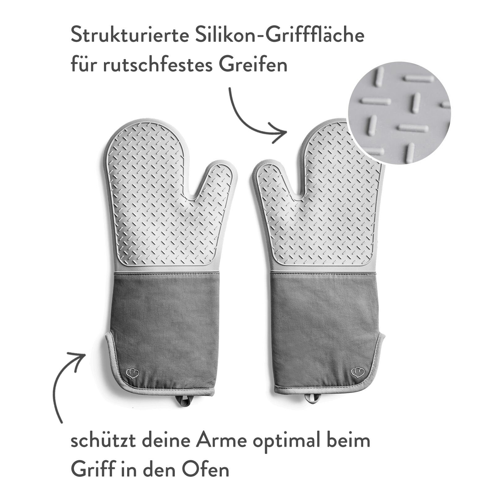 ofen handschuhe Ofenhandschuhe-Set 2-tlg. Grau oder Mint – Springlane