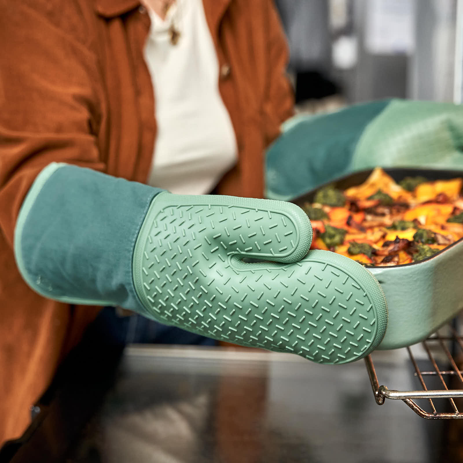 backofen handschuhe set Ofenhandschuhe-Set 2-tlg. Grau oder Mint – Springlane